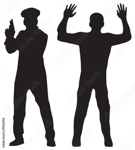 Criminal and Police officer.