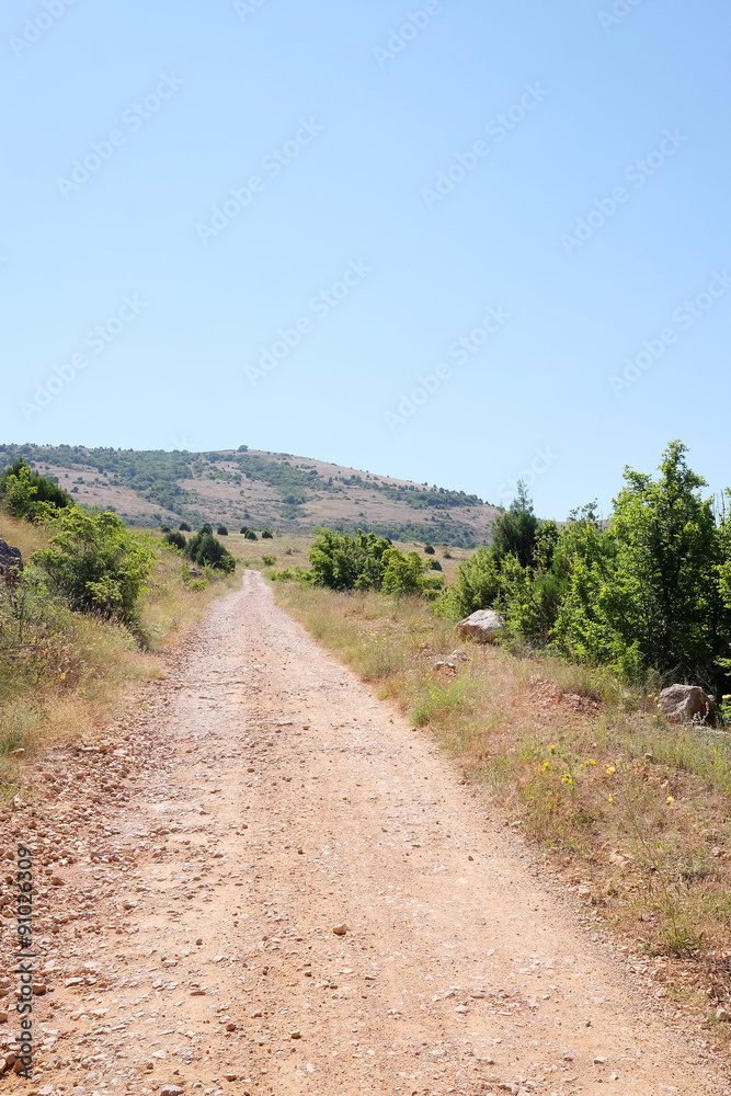 Mountain landscape with the image of the Crimean Mountains Mountain landscape with the image of the Crimean Mountains