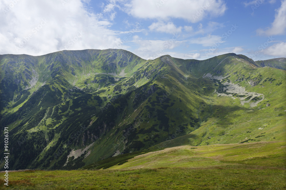 View on the summer Slovakia Mountains Low Tatras