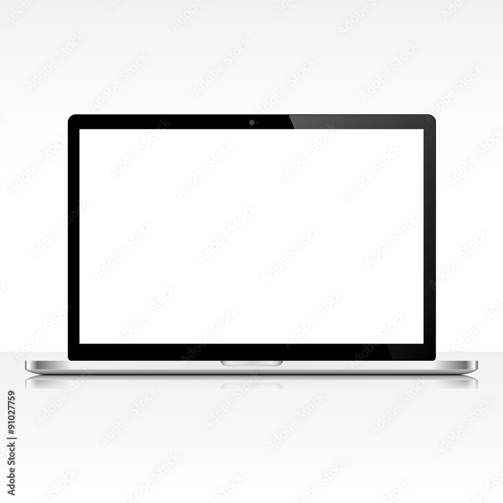 Modern laptop isolated on white background Modern laptop isolated on white background