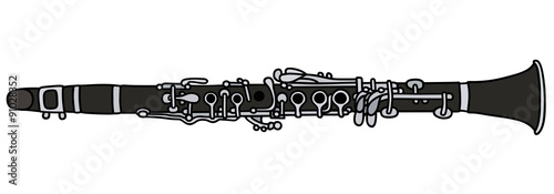 Photographie Clarinet  / Hand drawing, vector illustration