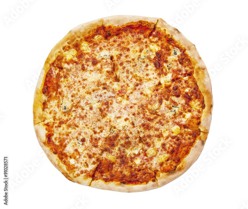 Pizza isolated on white background