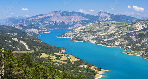 Lake of Serre-Poncon (French Alps)