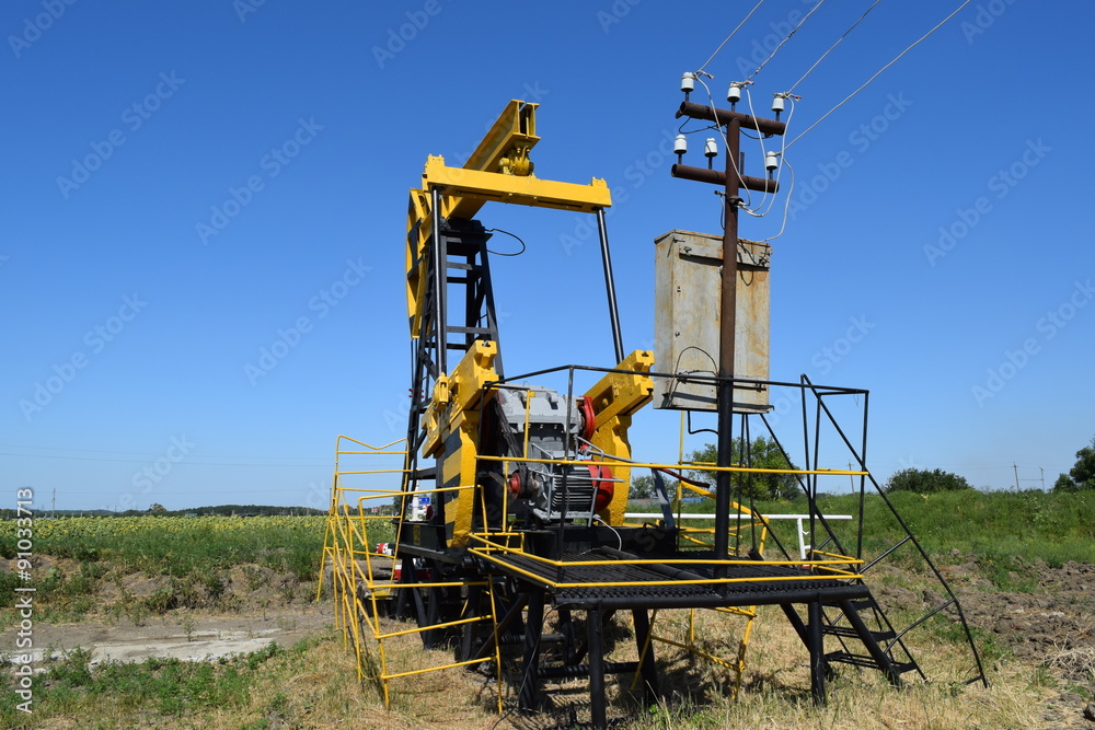 Pumping unit as the oil pump installed on a well