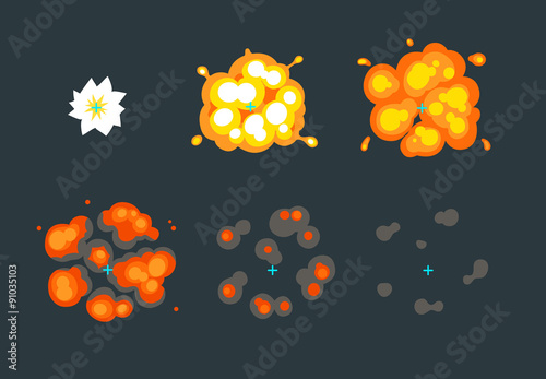 Explosion animation for game
