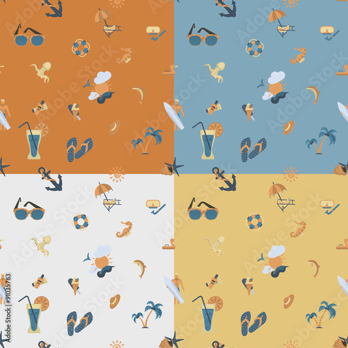 Wallpaper Mural Four Background in Different Colors Torontodigital.ca