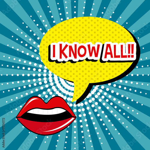 Pop art cartoon graphics