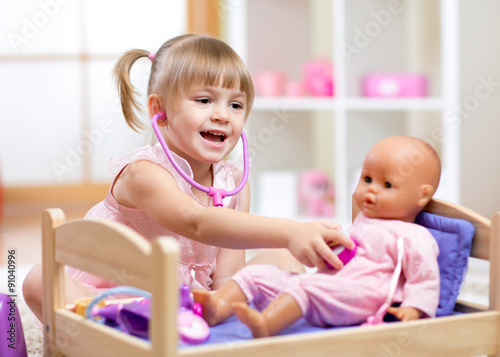 Child in kindergarten. Kid ...