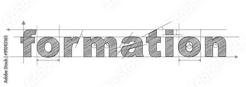Icône Lettres Vecteur FORMATION