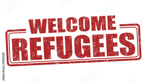 Refugees Welcome stamp