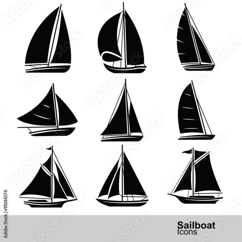 Sailboat vector