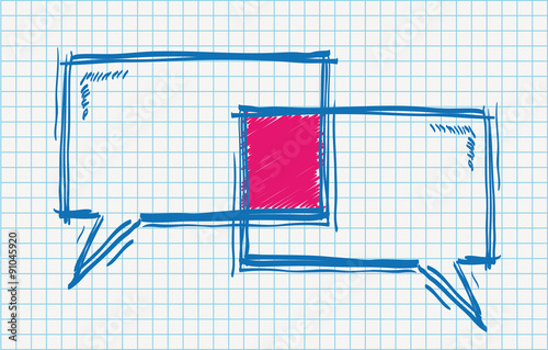 Compass Checked School Paper