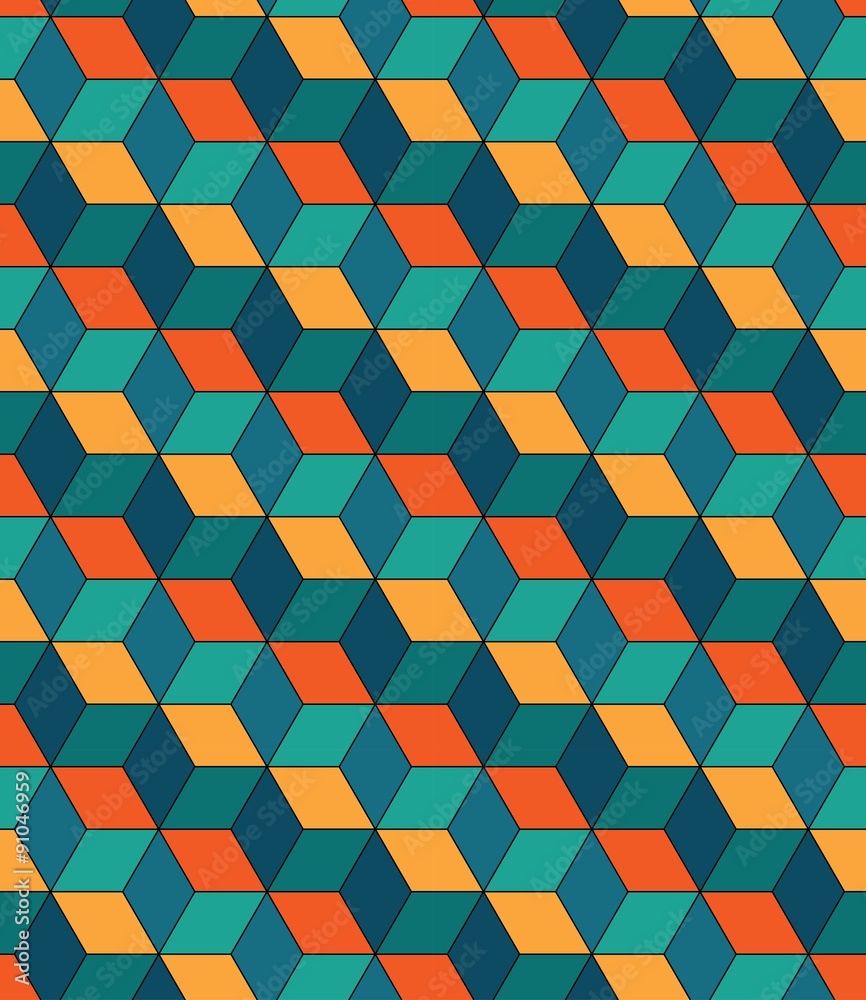 Vector modern seamless colorful geometry pattern , color abstract