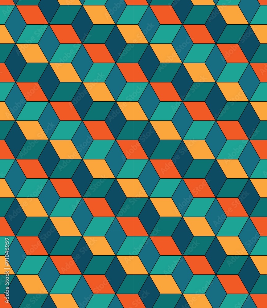 Seamless Geometric Pattern Geometric Background Stock Illustration