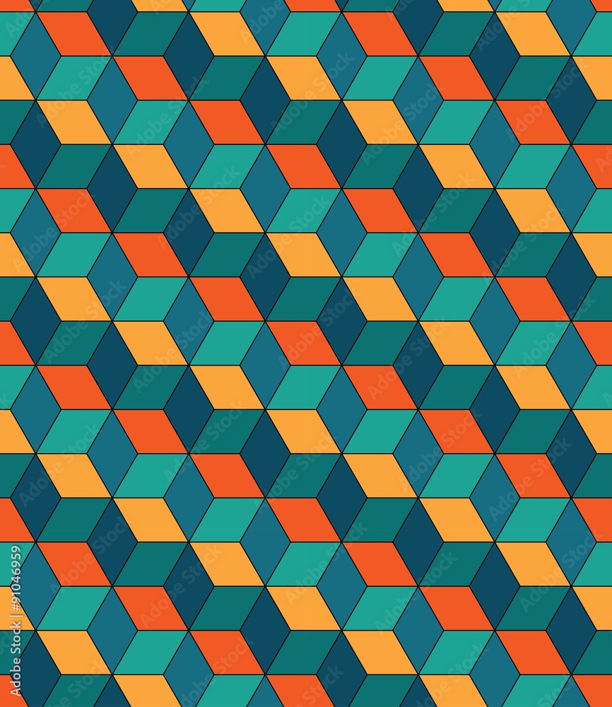 Vector Modern Seamless Colorful Geometry Pattern Color Abstract 