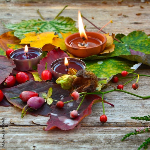 Grußkarte - Herbstgrüße - H...