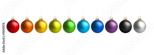Bunte Weihnachtskugeln