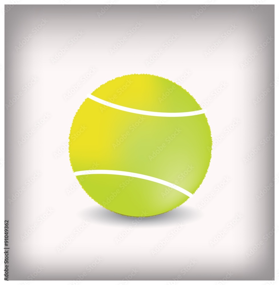 Tennis ball icon - Vector isolated on white background