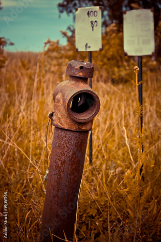 Old rusty hydrant