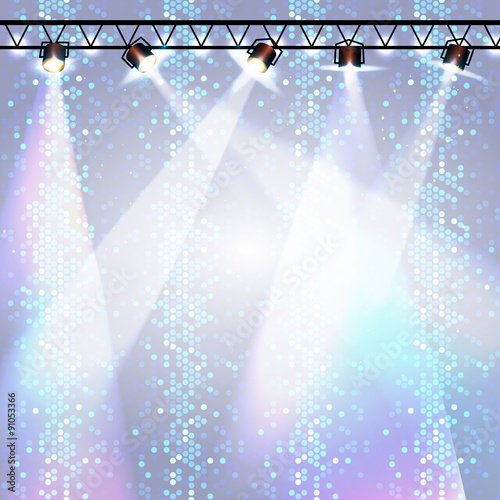 Disco background. Disco poster