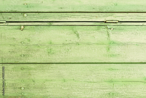 Wallpaper Mural Holz Grün gestrichen verwittert - Grüner leerer Holzhintergrund  Torontodigital.ca