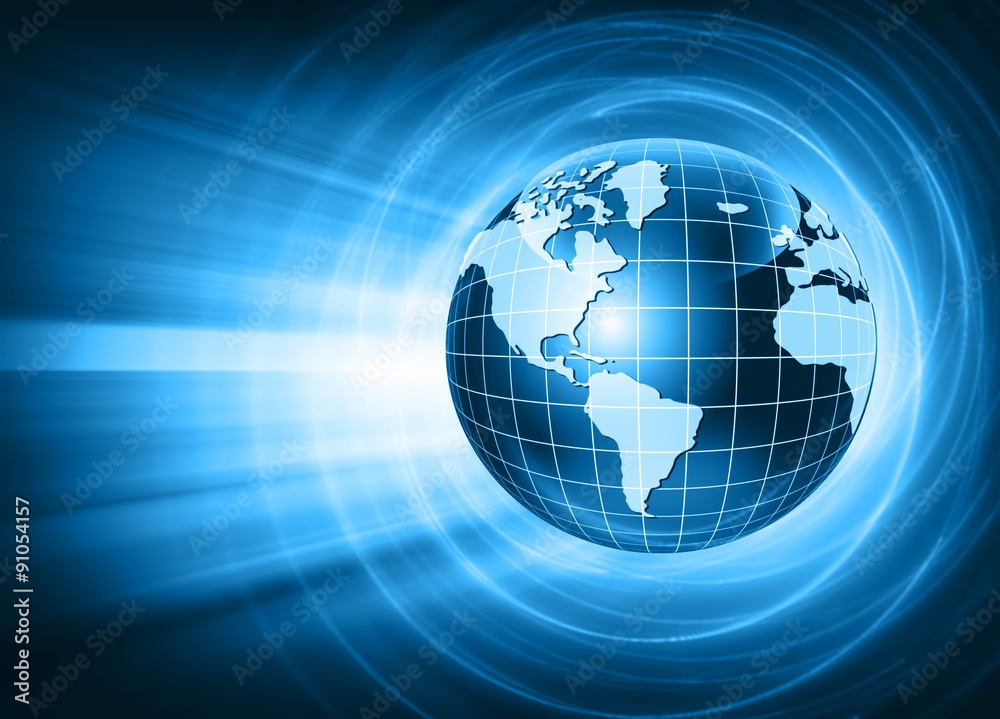Best Internet Concept of global business. Globe and glowing lines on technological background. Electronics, Wi-Fi, rays, symbols of the Internet, television, mobile and satellite communications Best Internet Concept of global business. Globe and glowing lines on technological background. Electronics, Wi-Fi, rays, symbols of the Internet, television, mobile and satellite communications