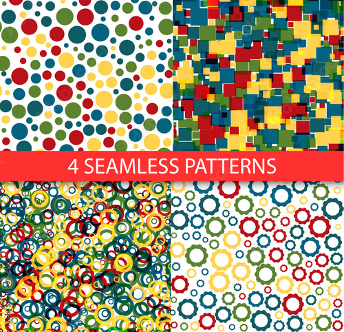 Seamless colorful patterns