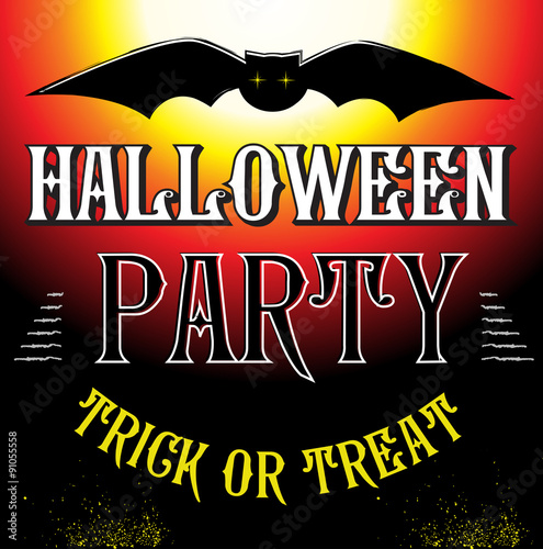 Halloween Party Design template poster 