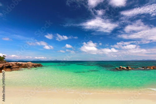  Paradise beach in Koh maiton island   phuket  Thailand  