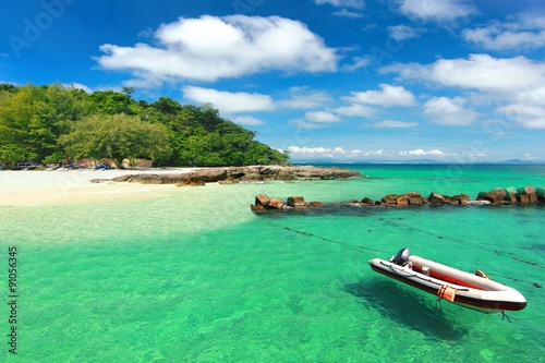  Paradise beach in Koh maiton island , phuket ,Thailand 