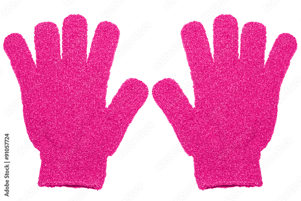 bath gloves texture isolate on white background bath gloves texture isolate on white background