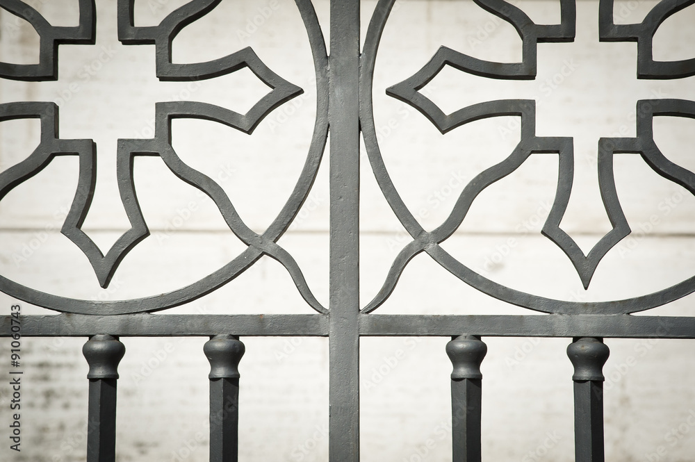 Verja con formas Stock Photo | Adobe Stock