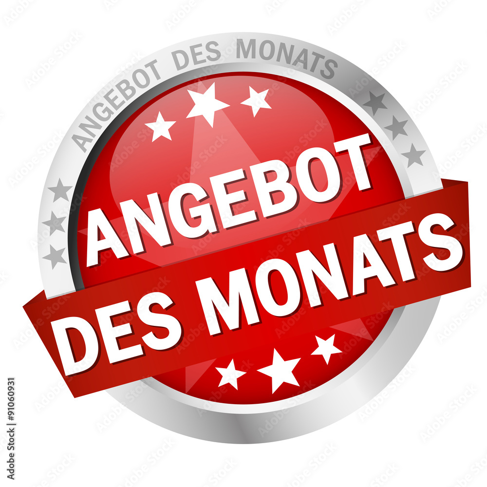 Button with banner Angebot des Monats Button with banner Angebot des Monats