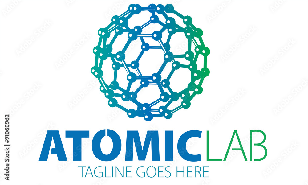 Obraz premium Atomic Lab Logo