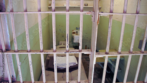Schilderij op canvas Gefängniszelle in Alcatraz