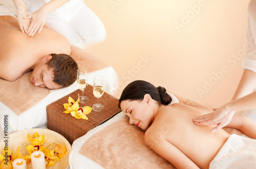 couple in spa