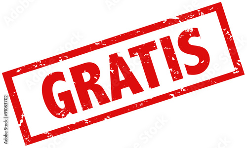 Grunge Stempel rot gratis vektor