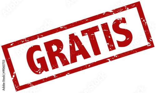 Grunge Stempel rot gratis vektor