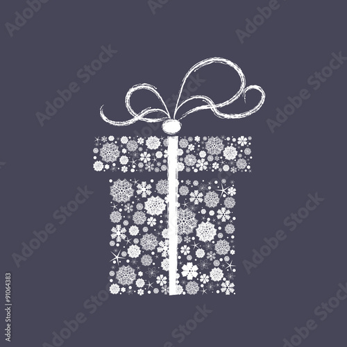 Vector christmas gift