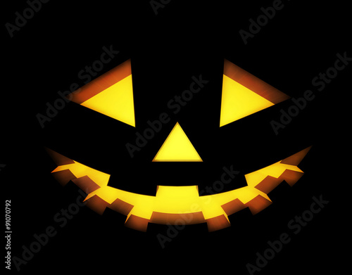 Halloween background with pumpkins lantern