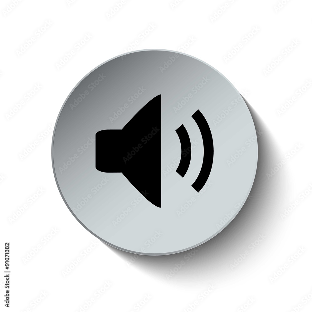Speaker icon. Sound icon. Button. EPS10. Illustration Speaker icon. Sound icon. Button. EPS10. Illustration