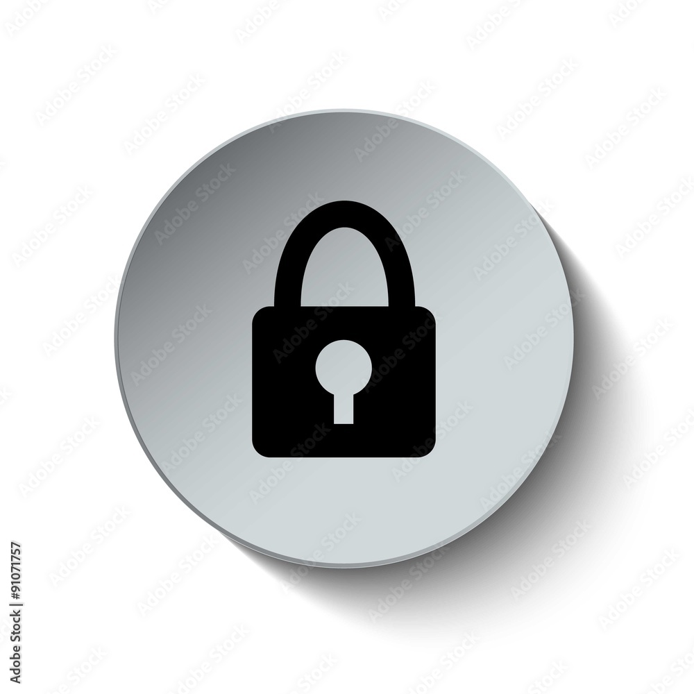 Lock icon. Security sign. Privacy icon. Vector Illustration. But Lock icon. Security sign. Privacy icon. Vector Illustration. But