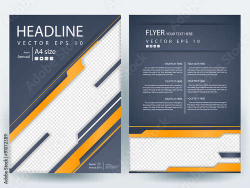 Abstract vector modern/ flyer design / brochure design template / annual report /book cover /  corporate identity template /in an A4 page