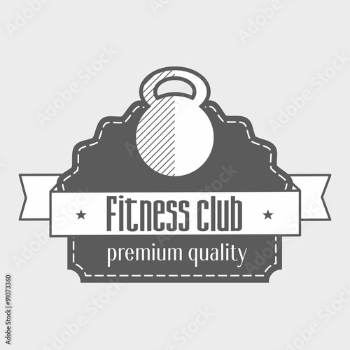Fitness club logo template