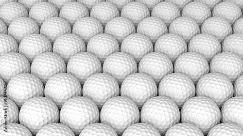 Golf balls abstract background