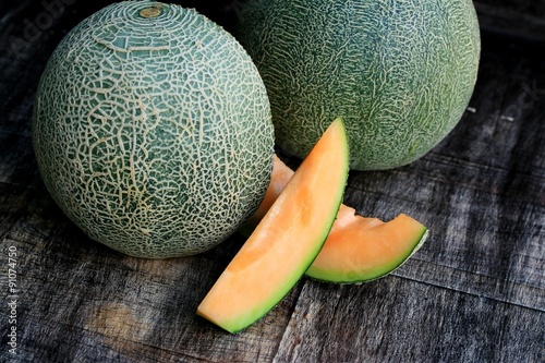 fresh orange melon