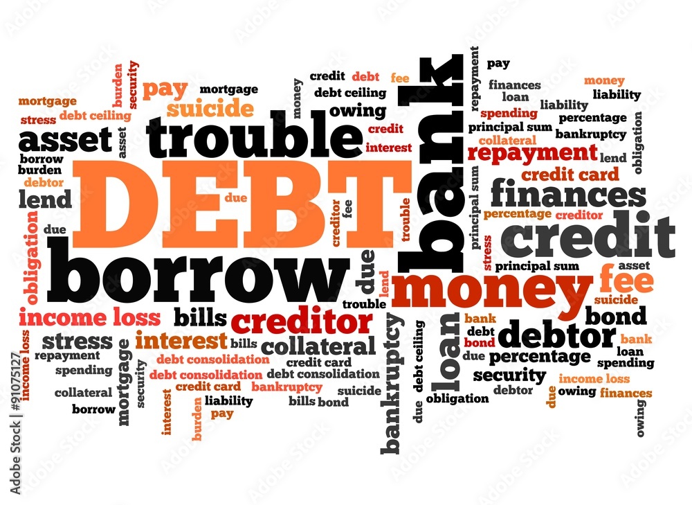 Debt word cloud