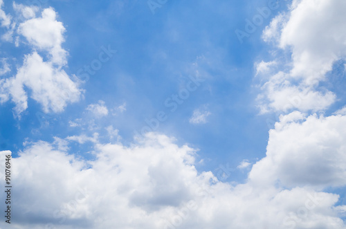 cloudscape and blue sky