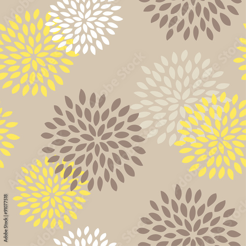 Seamless Flower Pattern, Chic, Vintage, Cute, Floral