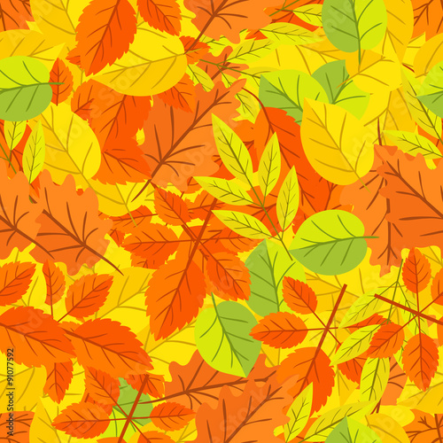 Autumn Leaf Seamless Pattern